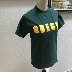 TLC - University of Oregon - short sleeve T-shirt - Women's size S - dark green